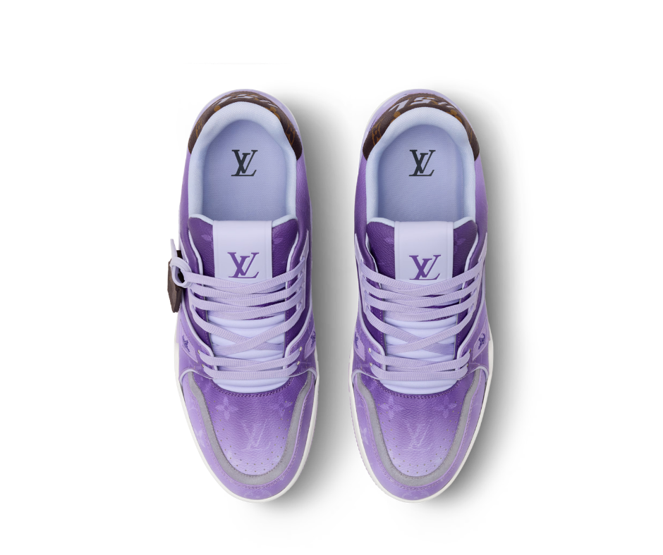 Sneakers street X Purple colorful leather