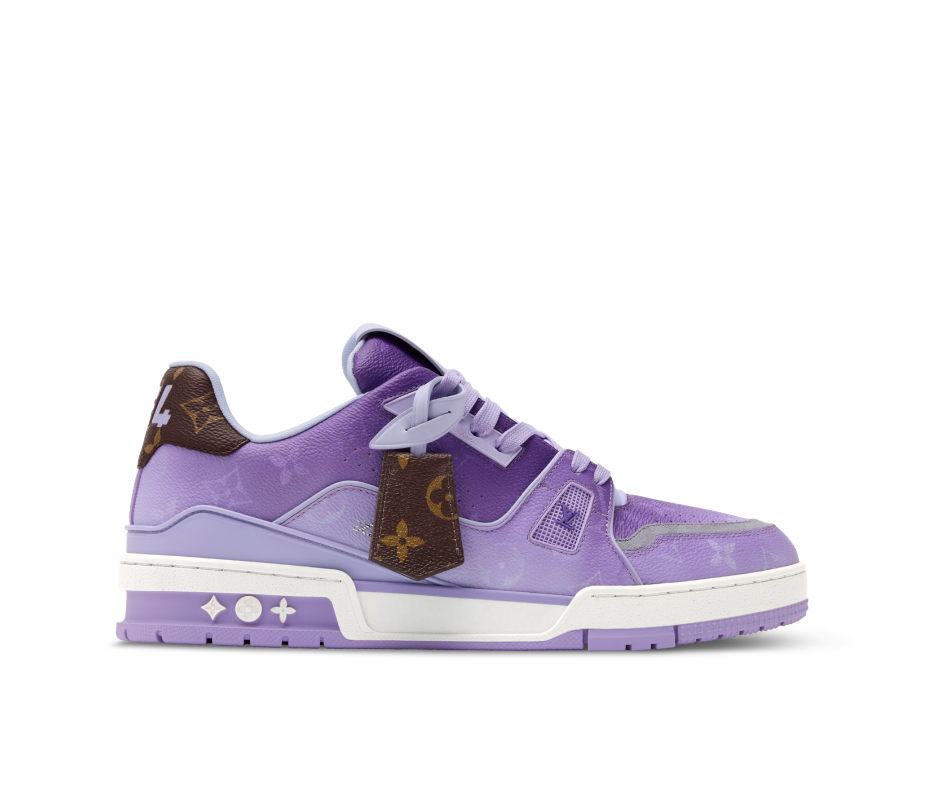 Sneakers street X Purple colorful leather