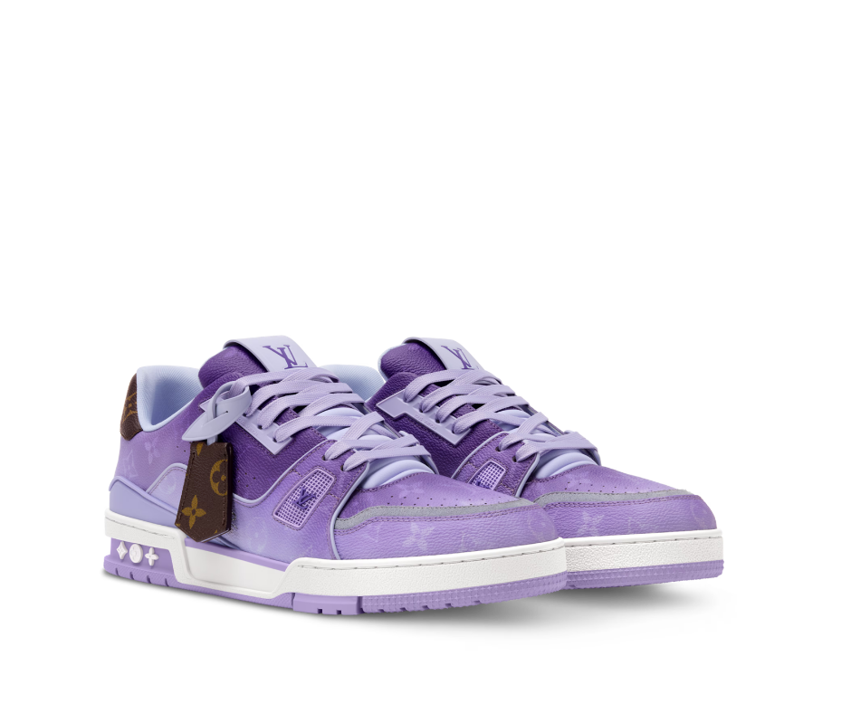 Sneakers street X Purple colorful leather