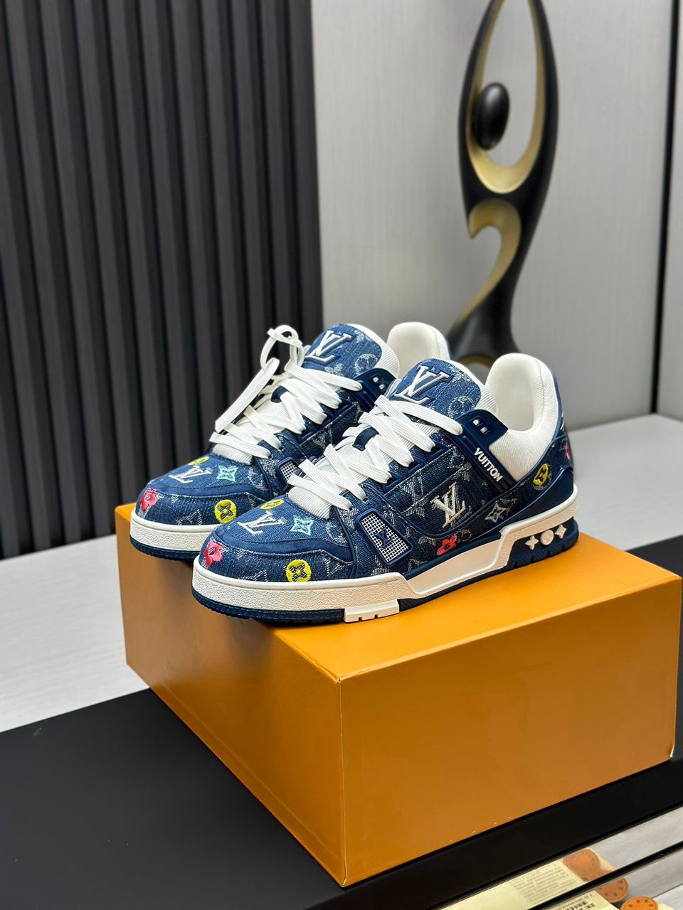 Sneakers street X Blue Denim Colorful