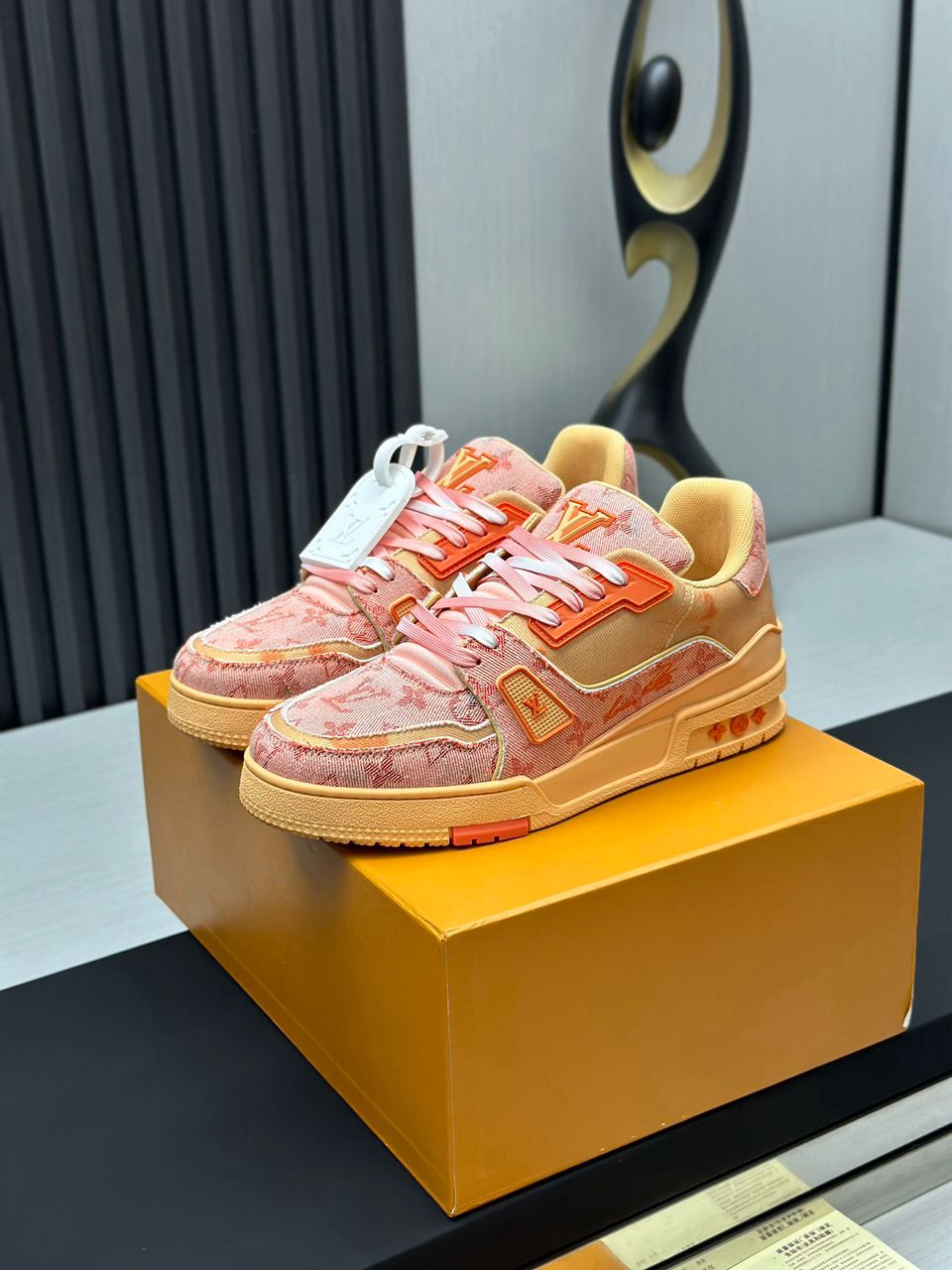 Sneakers street X Denim Peach
